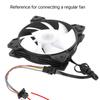 Удлинительный кабель для PWM-вентилятора 4-контактный папа к 6-контактному мама разъему Конвертер для охлаждения ПК и корпусных вентиляторов Длина 15 см Провод 24AWG