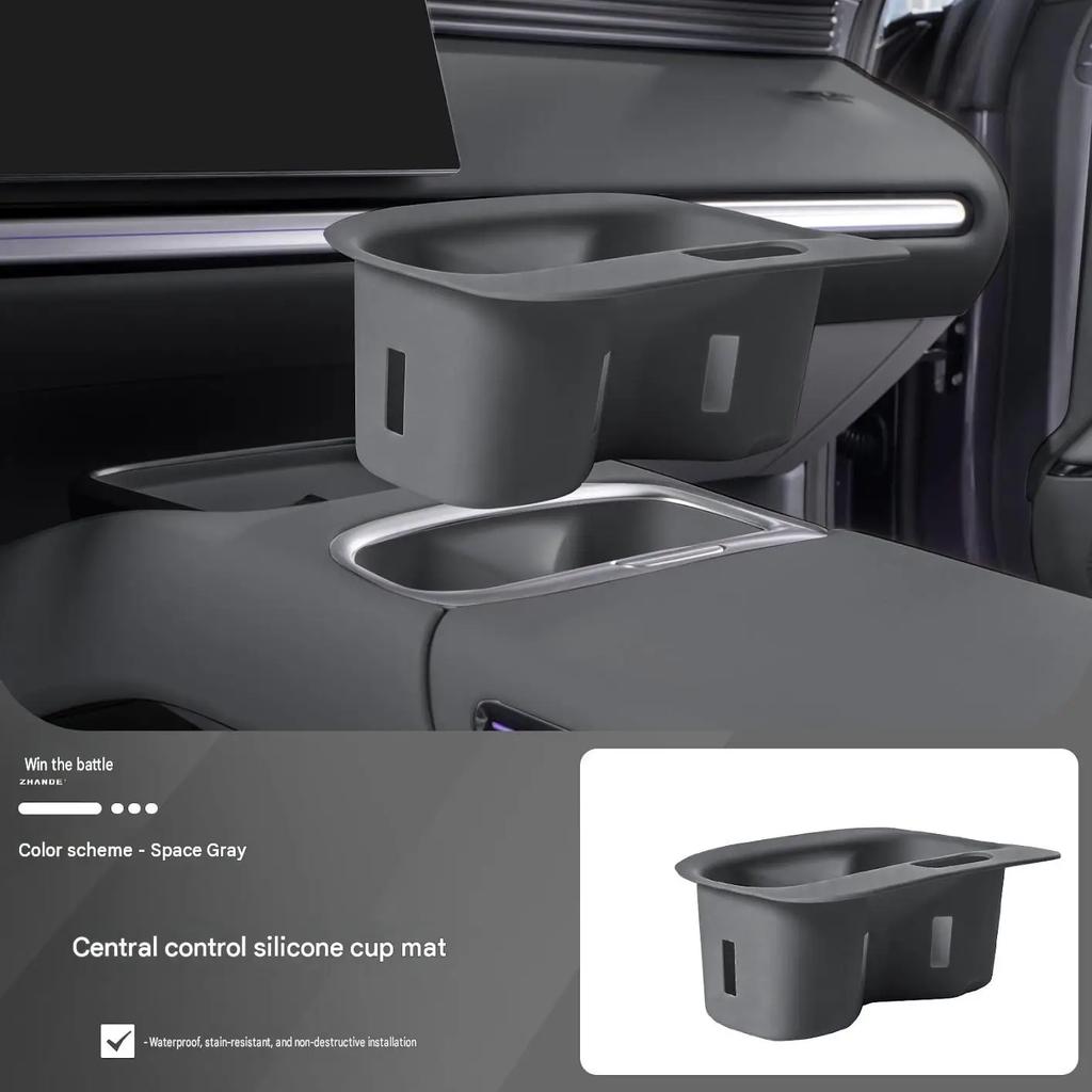 [Fast Shipping] XPENG L03 Center Console Full-Coverage Silicone Cup Mat Protective Cover to Prevent Scratch