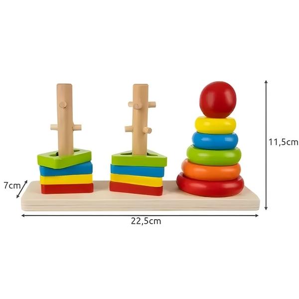 Puzzle Bois Manipulation Pièces à Encastrer