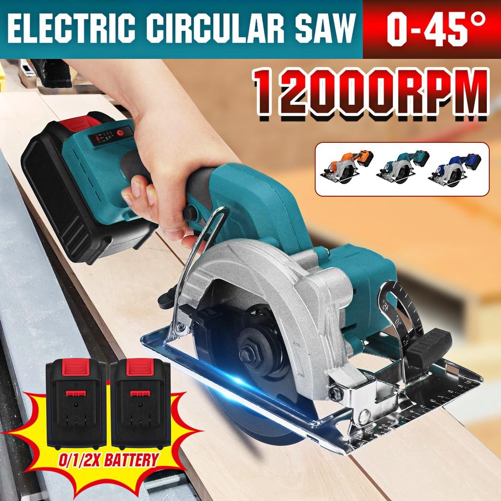 21V Electric Mini Circular Saw 100MM Multifunctional Electric Saw DIY Power Tool 1500W Electric Woodworking Tools 4 Inches