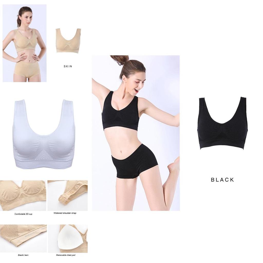 Breathable Hollow Out Padded Sports Bra For Women In Plus Size For Yoga And Gym