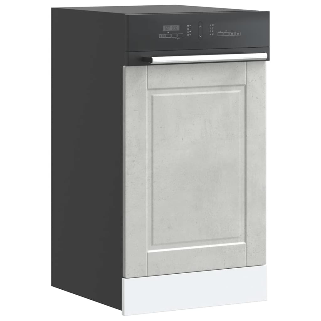 Dishwasher Panel Porto Concrete Grey 45 x 1.5 x 57 cm Wood Based Material
