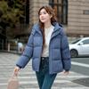 Женское свободное толстое зимнее пуховое хлопковое пальто 2024 года в корейском стиле