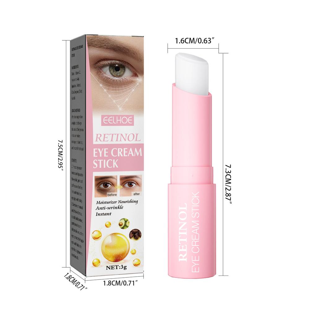 Retinol Eye Cream Stick, Anti Wrinkle, Massage Cream, Remove Dark Circles, Moisturizing, Eyes Skin Care