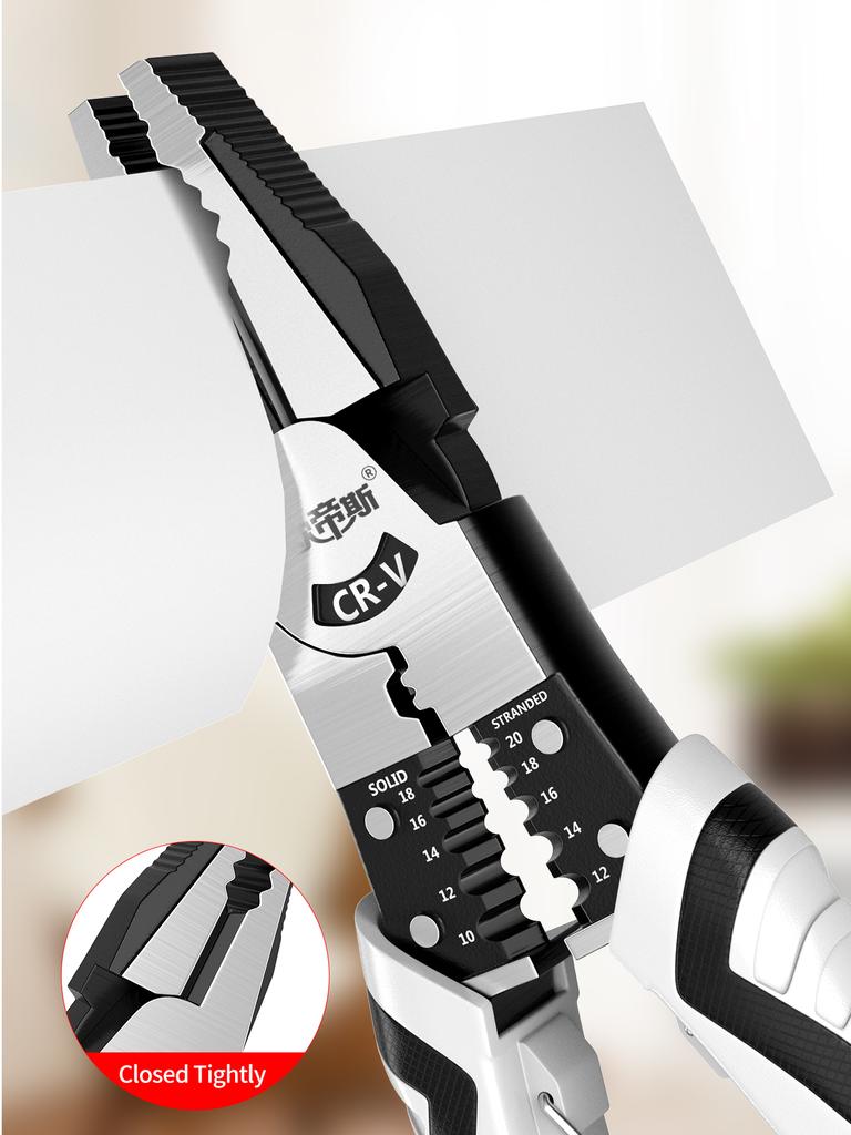 Плоскогубцы для обжима проводов, многофункциональные кусачки для зачистки проводов, наборы щипцов-щипцов для электриков с диагональными игольчатыми носами