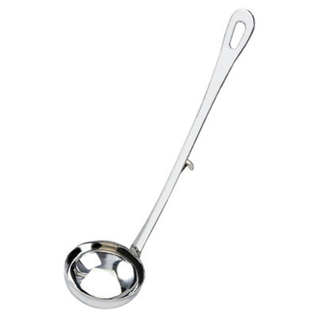 Dinnerware Stainless Steel Long Handle with Hook Soup Ladle Slotted Scoop Serving Spoon Tableware