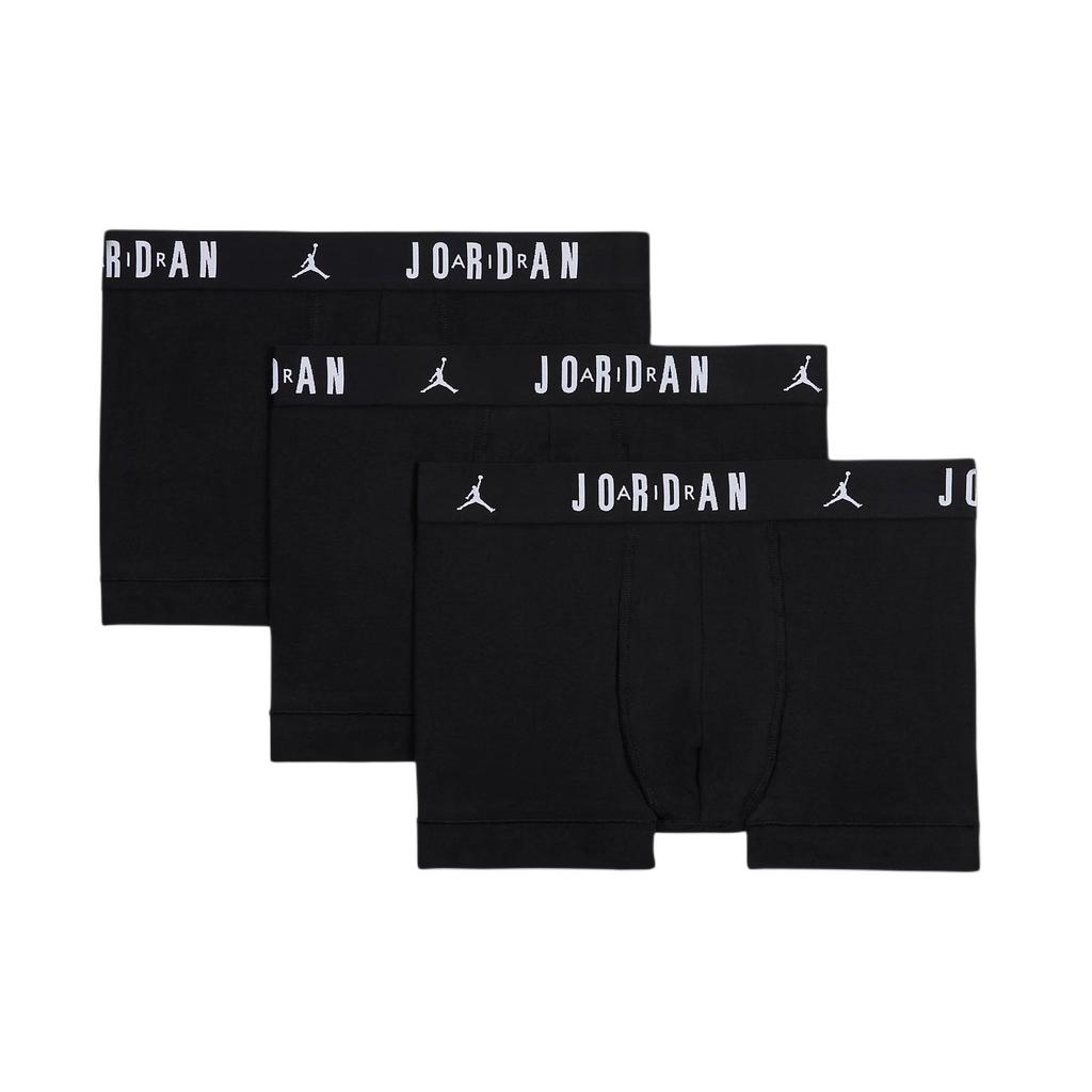 Jordan Хлопковые боксеры (3-Pack) Дышащие Эластичные Трусы Мужское Нижнее Белье Черные JM0693-023