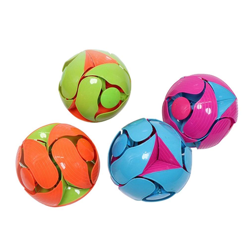 Plastics Hand Thrown Ball Toy Handheld Dual Color Telescopic Ball Gags Joke Party