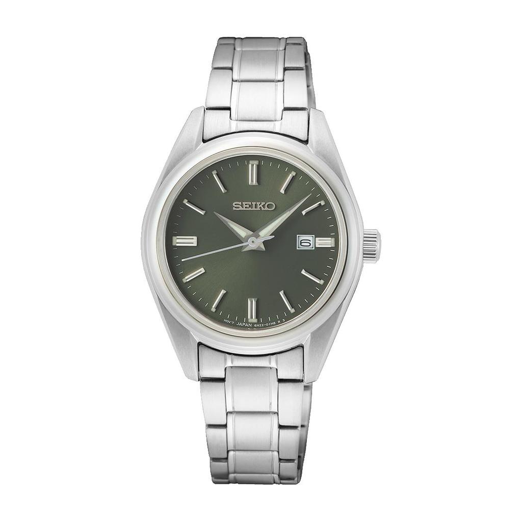 Seiko Классические женские кварцевые часы из нержавеющей стали SUR533P1