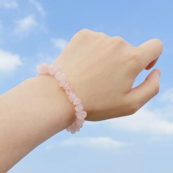 Irregular Shape Stone Bracelet Natural All-match Women Elastic Rope Bracelet Hand Decor