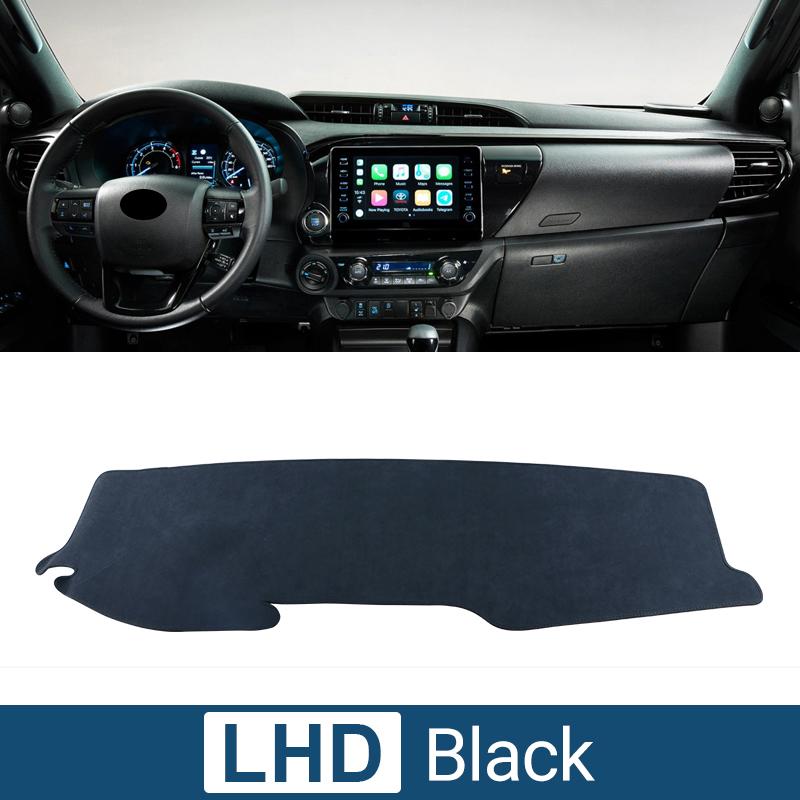 Автомобильные аксессуары для Toyota Hilux 2015 2016 2017 2018 2019 2020 2021 2022 2023 Защитная накладка на приборную панель, антибликовое покрытие, коврики с защитой от ультрафиолета