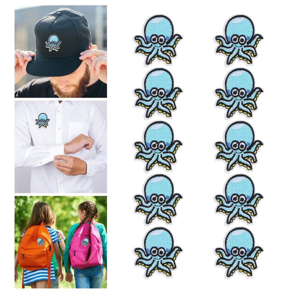 10Pcs Vivid Pattern Cloth Stickers Embroidered Design Embroidered Patches For Clothes