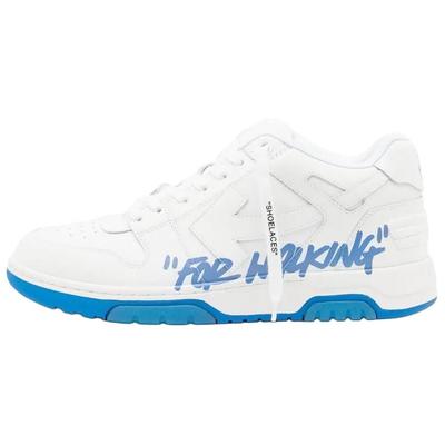 Кроссовки 'White Blue' для ходьбы Out Of Office Низкие Мужские OMIA189C99LEA0050142
