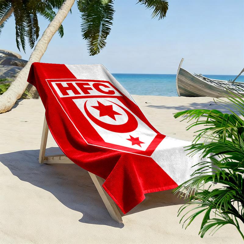 Hallescher FC Print Beach Towel, Large Soft Quick Dry Towel for Beach Camping Swimming