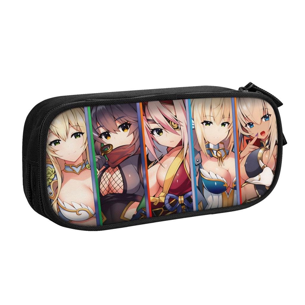 Tenkafuma Lulu Blazing Shogun Shizuka Korl Pencil Cases Boys Girls Puppeteer Korl Manuela Pencil Pouch Students Stationery