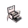 SONGMICS Jewellery Box Jewellery Box with 2 Drawers Mirror