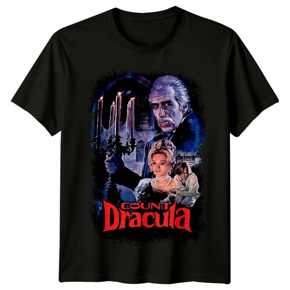 Count Dracula (1970) Movie Poster Inspired T-Shirt Retro 70s Tee Unisex