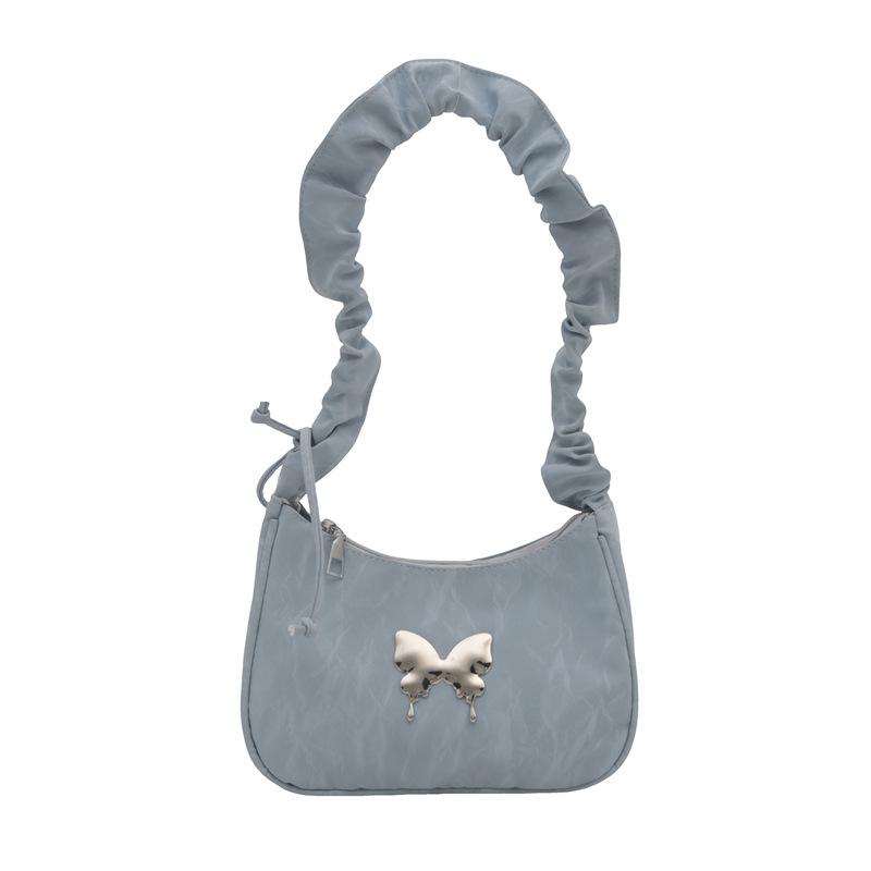 Сумка подмышкой женская 2024 новый трендовый иностранный стиль личность мода повседневная сумка через плечо в этом году популярная красивая сумка в форме полумесяца