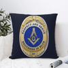 Братья в синем Масоны Наволочка Принт Полиэстер Наволочка Декорации Масон Наволочка Чехол Спальня Квадратный