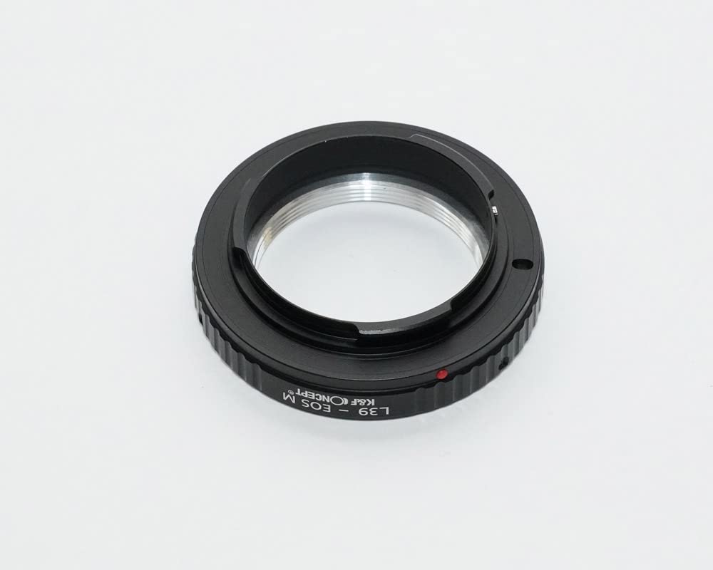 Leica M39 Lens To Canon EOS M Mount Adapter with Lens Cloth K&F M39-eosm (KFEOSM)