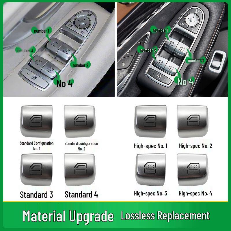 Mercedes-Benz E-Class W213 Electric Window Switch Button Cover
