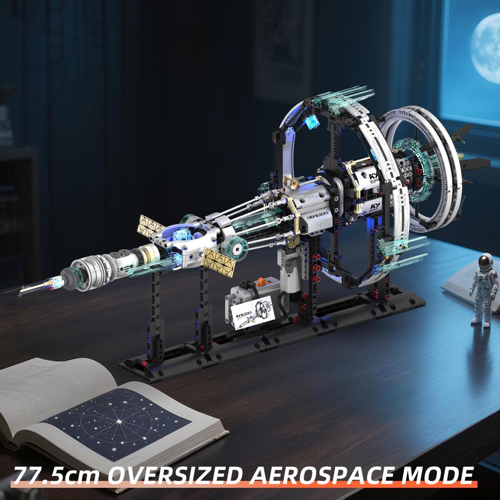 K96121 Orion Space Station Building Blocks, Diy Aerospace Model Assembly Toy For Kids, Creative Gift, Desk & Home Dcor Ornament