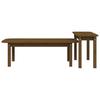  Coffee Table Set, Honey Brown, 2 Pcs, Pine Wood