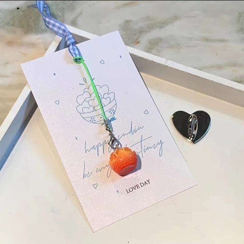Multi Color Phone Lanyard Fruit Shapes Pendant Wrist Strap Detachable Phone Chains Keyring Portable Accessory for Women