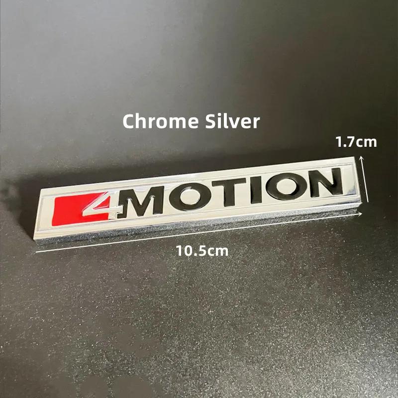 AABIM1 1Pcs 3D Metal 4 MOTION Logo Car Rear Trunk Emblem Badge Sticker Accessories For Volkswagen GOLF Polo Tiguan Jetta Magotan Passat