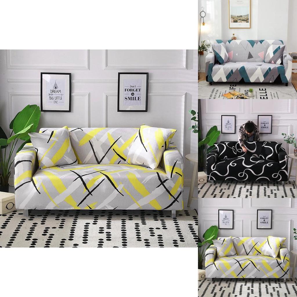 Роскошный эластичный чехол с геометрическим дизайном для диванов на 1-4 посадочных места Идеальная посадка