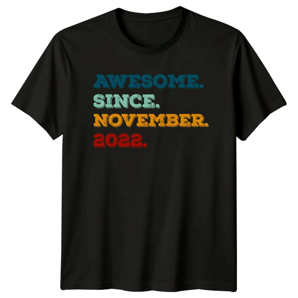 Awesome Since November 2022 TShirt Birthday 4th Birthday Gift For Him And Her