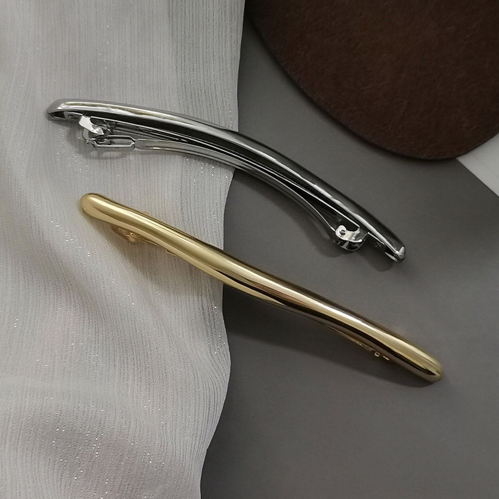 Носите горизонтальную заколку металлическую простую заколку для волос нерегулярные корейские стильные женские аксессуары для волос