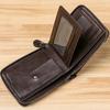 Men's Wallet Casual Zipper Wallets Card Holder Male Synthetic PU Purse Coin Purse Personalized Wallet