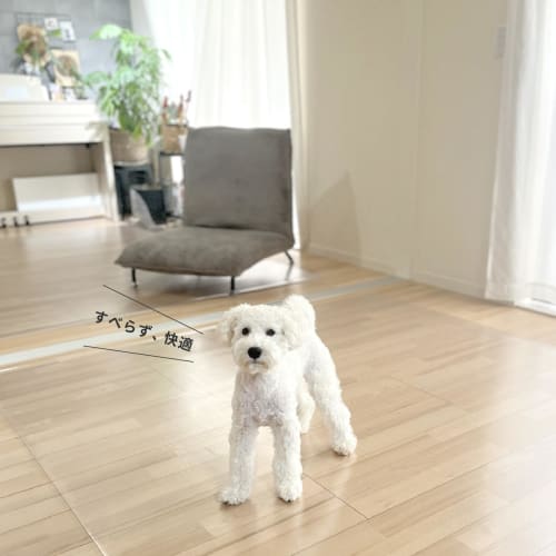 [Non-warping premium material with precision laser cutting] Kitchen mat, 45x180cm, trip-resistant diagonal cut, transparent, floor heating compatible,