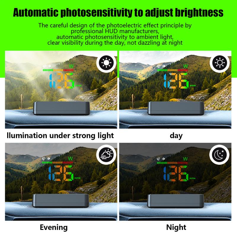 Проекционный дисплей на лобовое стекло автомобиля, спидометр, проектор HUD, многофункциональный спидометр, режим GPS H4, спидометр с высоким разрешением