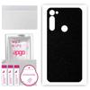 apgo Protective Skin Sticker for the Back Compatible with Motorola Moto G Stylus  PRO, Wrap Film, Foil, Vinyl - Pattern Matte Black
