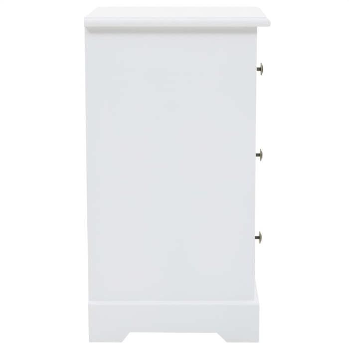 VidaXL Bedside Table MDF Nightstand Bedroom Cabinet Pine Wood 245756