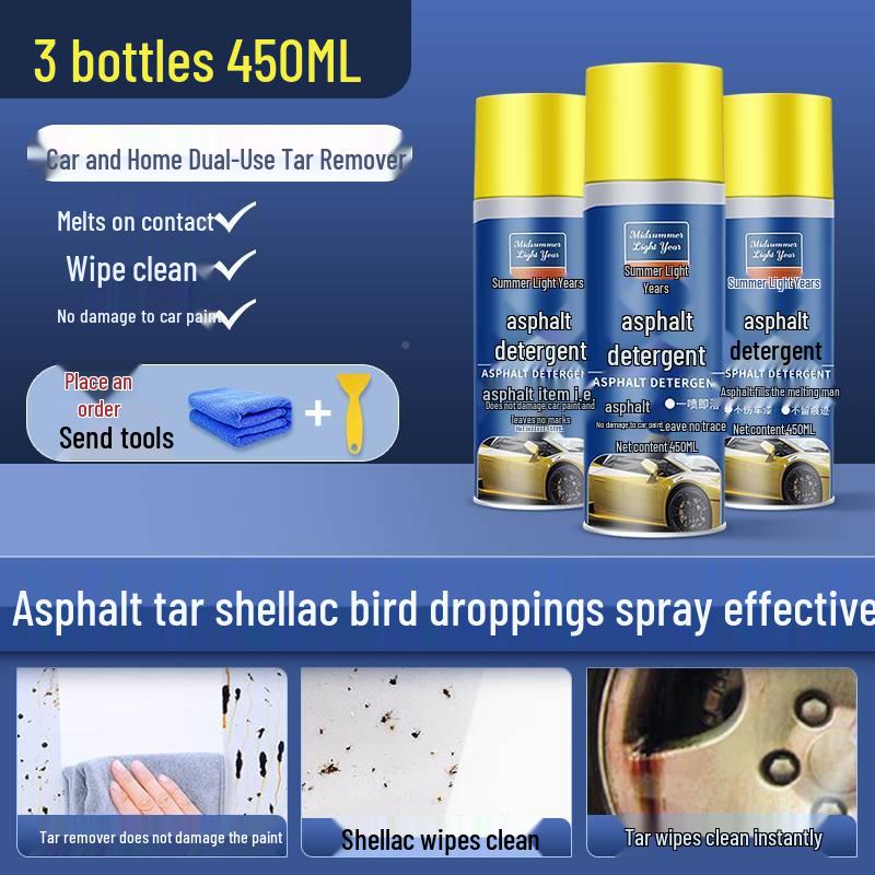 Asphalt & Stain Remover: Effective Car Wash for White Vehicles - Tackles Tree Sap and Gum