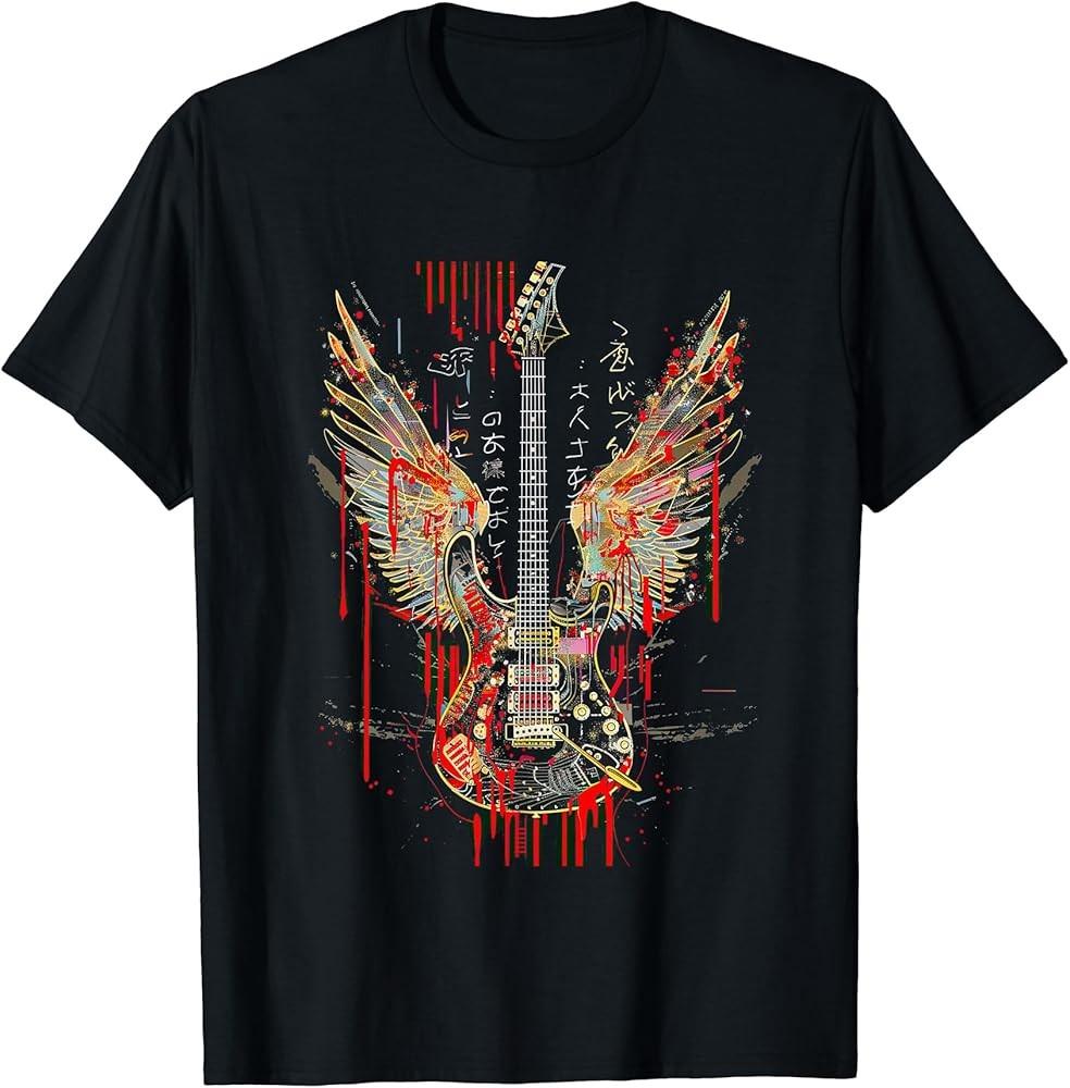 S11 Rock & Roll Guitar with Wings T-Shirt