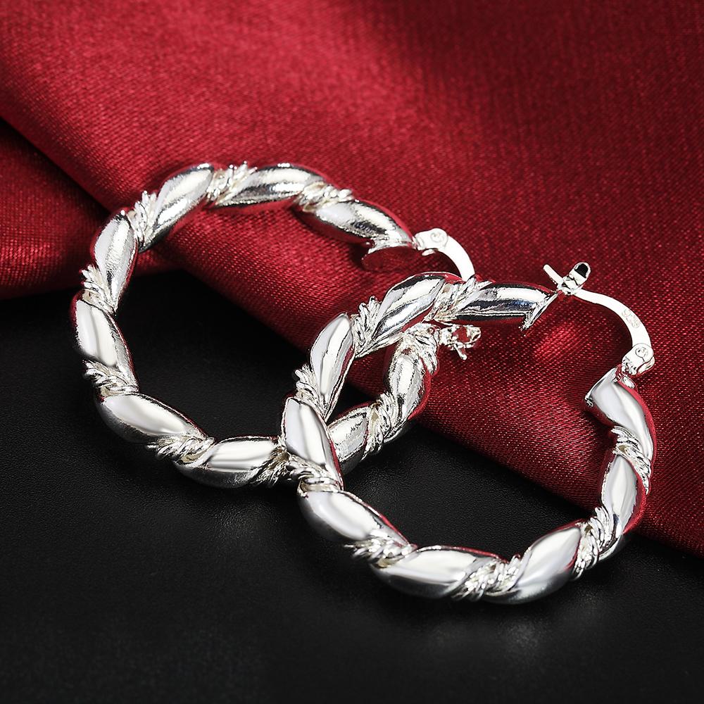 Серьги-кольца из медной веревки 4 см, высокое качество, покрытие 18 карат золотом, модные ювелирные изделия, подарок на свадьбу, Рождество