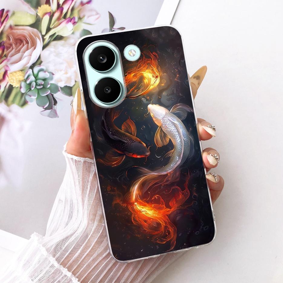 Чехол для Xiaomi Poco X8 Pro 5G Милый Чехол с Рисунком Сердечка Мягкий Тонкий Чехол для Телефона Для Xiaomi Poco X8 Pro Max PocoX8 Pro 5G
