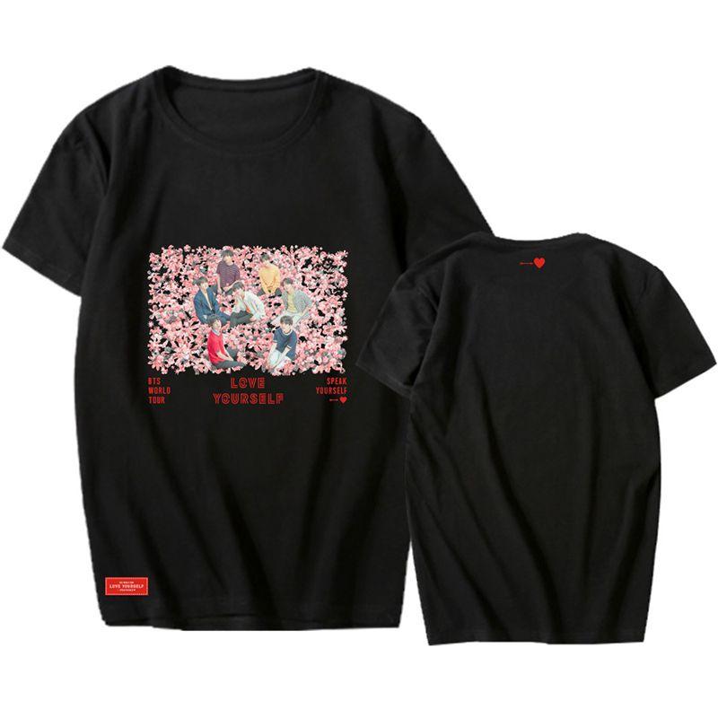 Tshirt Kpop Bts Love Speak Yourself Concert Tshirt Casual Tee Jk Rm Tops Jimin