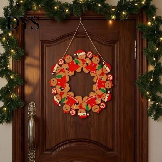 Настенное искусство Санта-Клаус, Рождественский деревянный подвесной кулон, Праздничные украшения с пеньковой веревкой для елки, Милые праздничные таблички на дверь, Украшение для окна, камина,