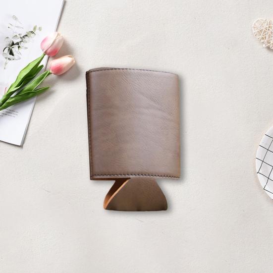 Искусственная кожаный чехол для банок пива и газировки, изоляционный чехол для холодных напитков