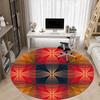 1PC Abstract Pattern Chair Carpet for Office Non-Slip, Lightweight, Machine Washable Rug for Office, Sleeping, Room - Holiday Decoryy251009052