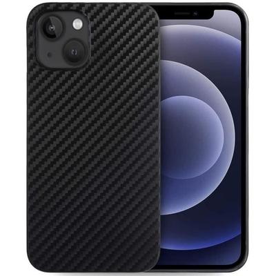 Чехол - BOOLING - для iPhone 13 mini - Ультратонкий - Углеродное волокно - Черный
