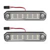 Фонарь номерного знака для Honda Civic 6-го поколения 1992-2000 гг., Del Sol 1993-1997 гг., 6000K Ксеноновый белый, 18 светодиодов, без ошибок, сборка фонаря подсветки номера