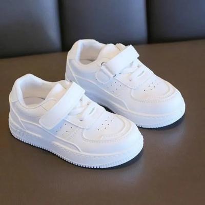Кроссовки Tenis, детская спортивная обувь на весну/осень для мальчиков и девочек, повседневная обувь для досок, кожаные детские маленькие белые туфли на мягкой подошве