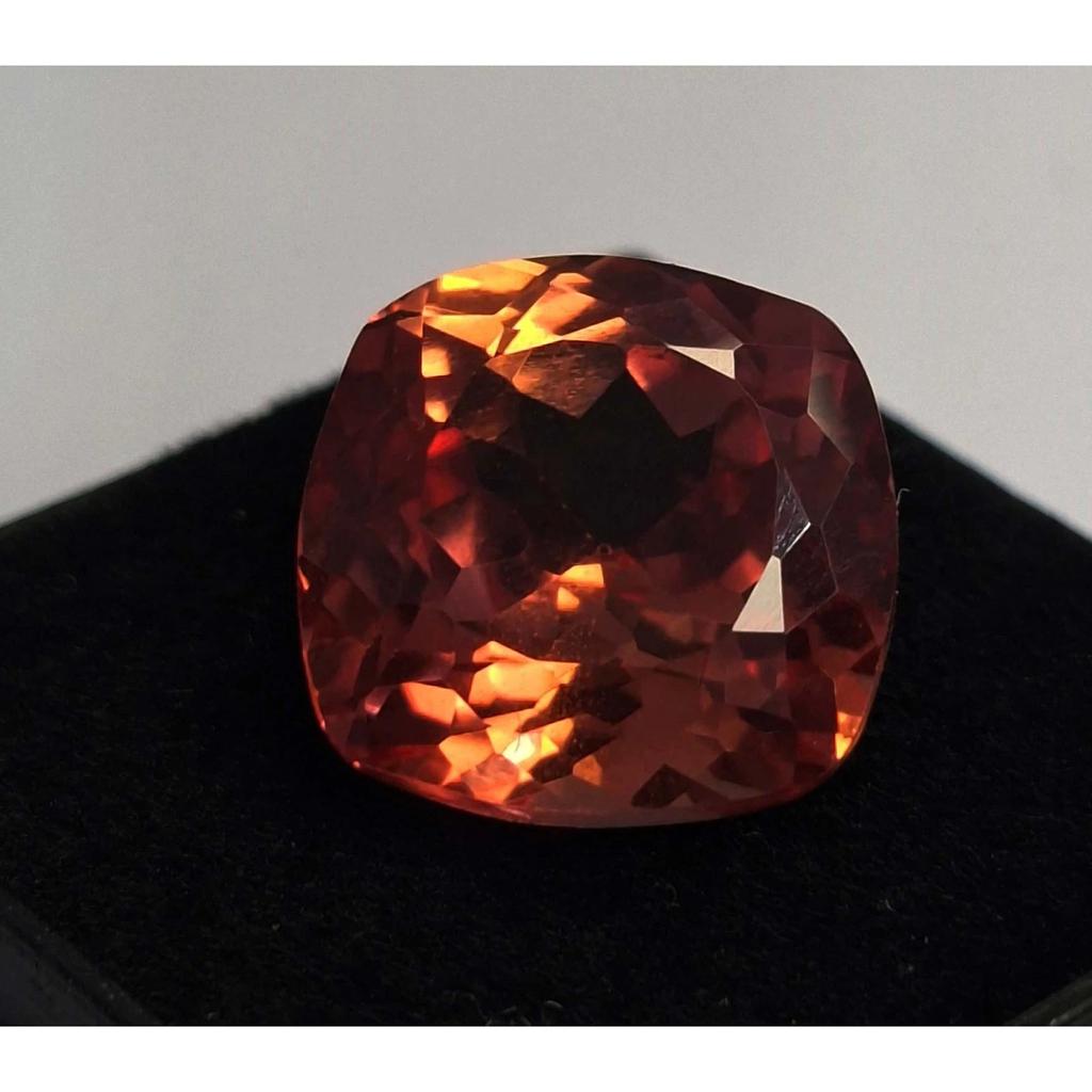 Fabulous Padparadscha Sapphire Natural Cushion Cut 11-13 Ct Certified Gemstone