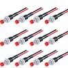 12PCS 12V 250V Momentary Push Button Switch 2 Pins SPST 7mm Normal Open 1A Mini Round Button Switch with Pre-soldered Wires Switches4